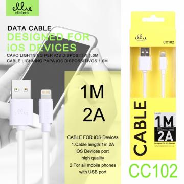 Ellietech CC102 Câble Lightning 2A 1M